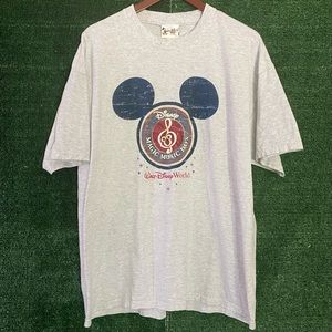 VTG Walt Disney World Magic Music Days 90s Double Stitched Grey Cotton Tee XL